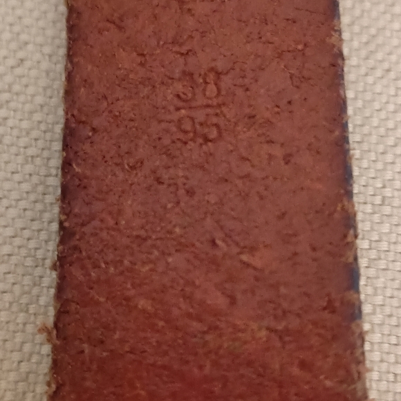 Polo Ralph Lauren Vintage Men's Brown Leather Belt 38 - Picture 9 of 12